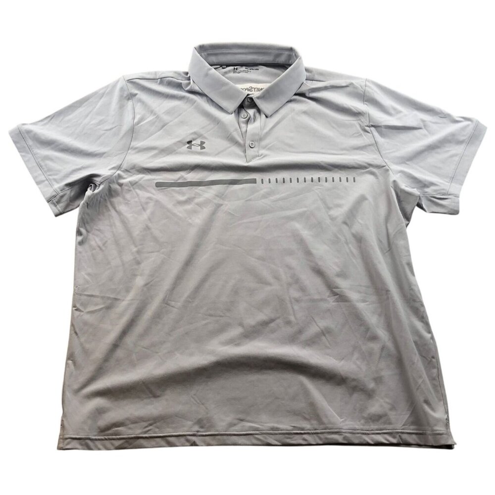 Under Armour Mens Title Polo Shirt Size 3XL Short Sleeve Loose Casual Athleisure